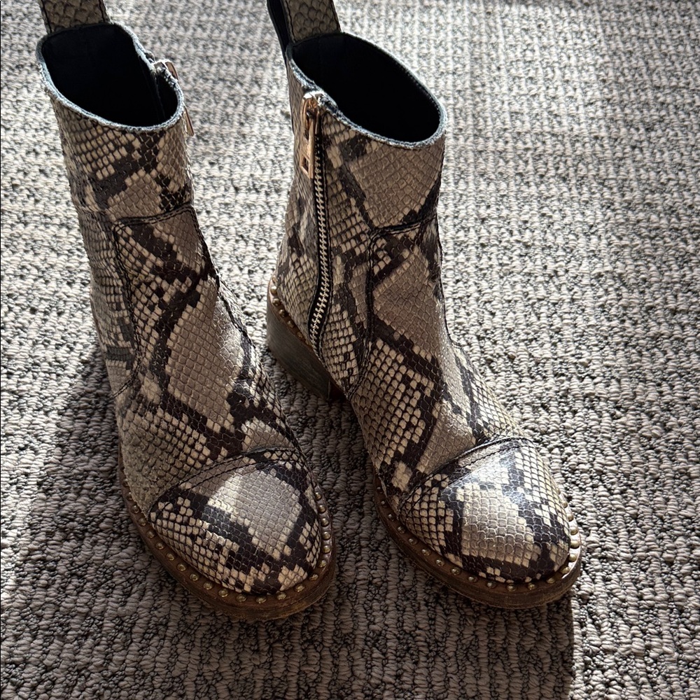 Zadig & Voltaire Python Ankle Boots